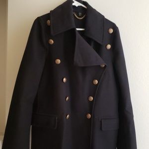 Burberry Dark Navy Military Coat